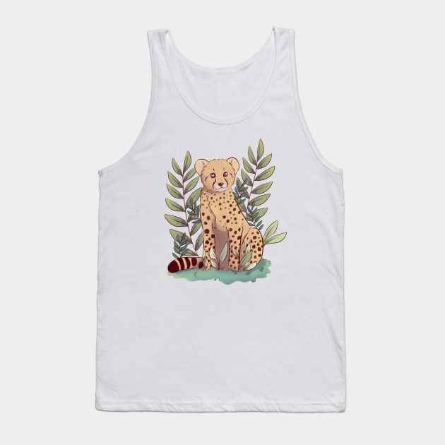 Cheetah Cub Tank Top by Melissa Jan